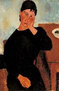 Elvira Resting at a Table, Amedeo Modigliani
